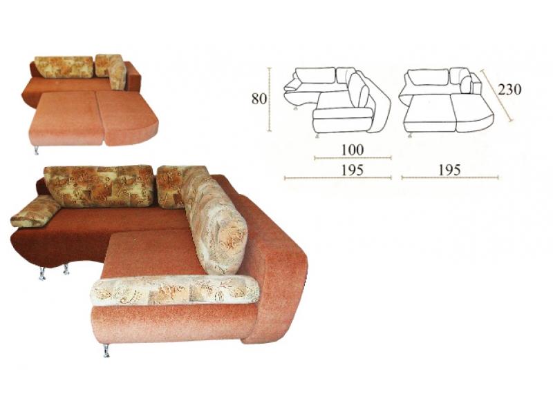 диван угловой люкс еврокнижка в Нижневартовске