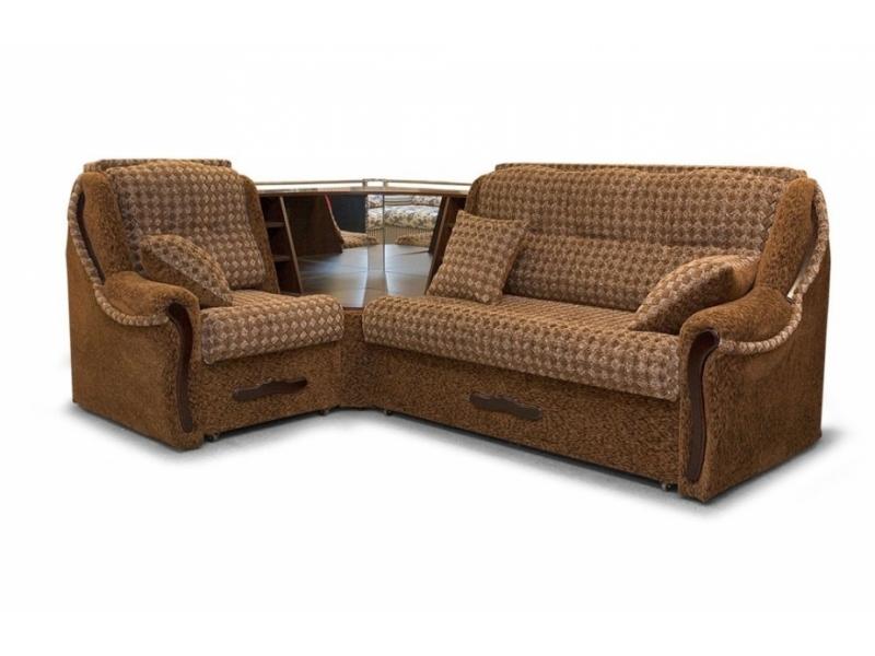 угловой диван со встроенным столиком ниагара 3 в Нижневартовске