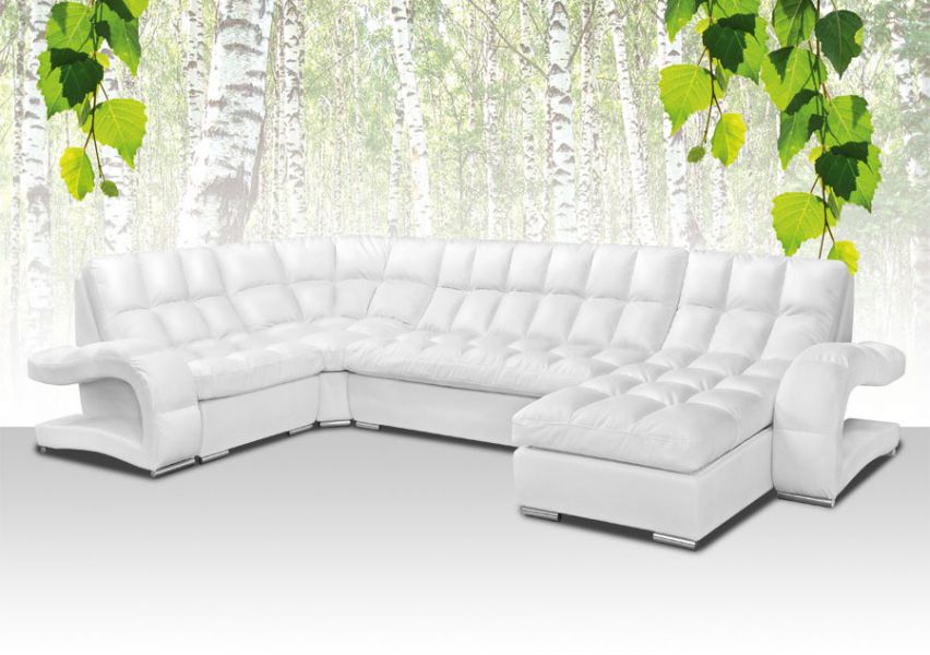 белый угловой диван брайтон 1 в Нижневартовске