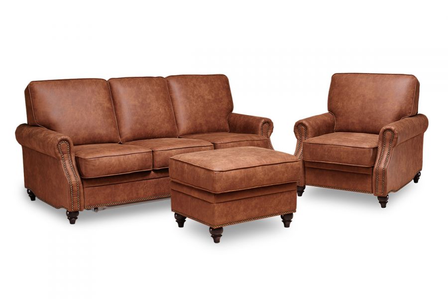 набор мягкой мебели дуглас (диван, кресло и пуф) в Нижневартовске