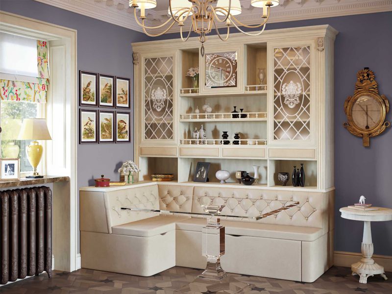 кухонный угловой диван с буфетом "благо 7" в Нижневартовске