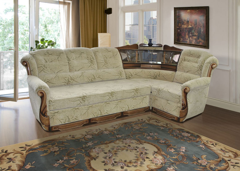 диван угл. «камилла» с баром в Нижневартовске