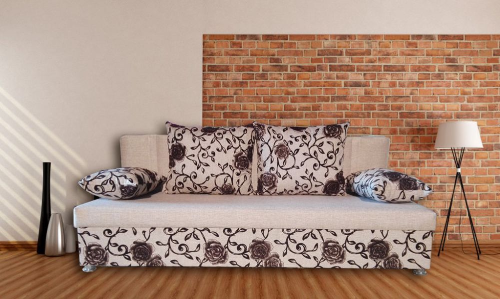 диван рогожка и розы в Нижневартовске