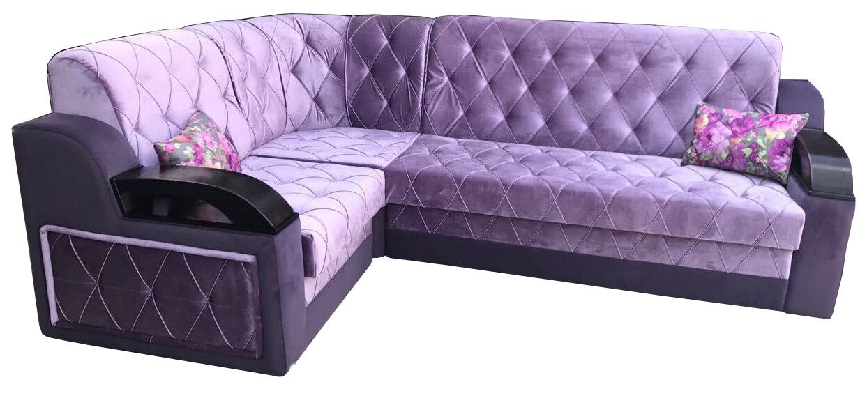 угловой фиолетовый диван милан 2 в Нижневартовске