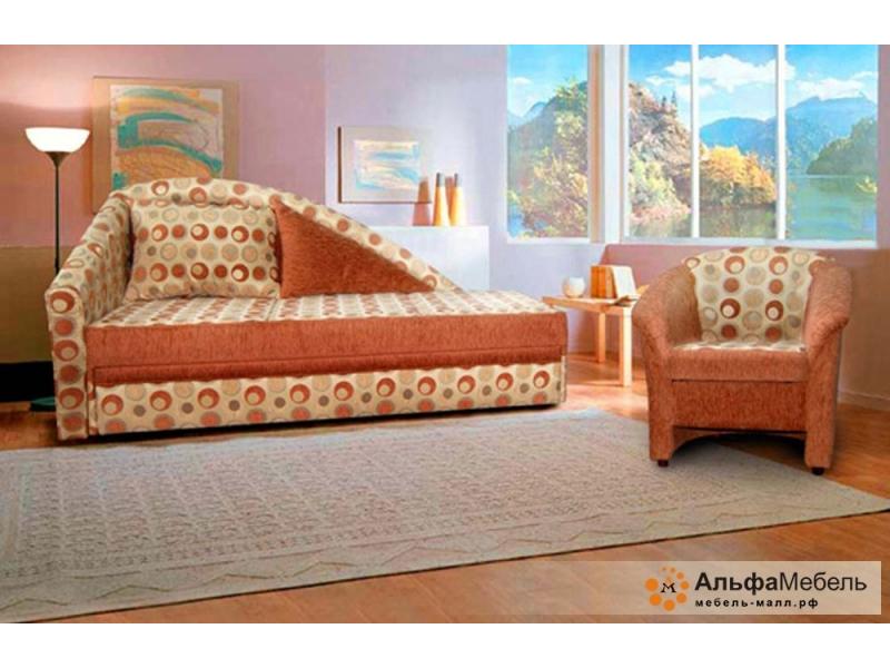 диван прямой альфа 58 дельфин в Нижневартовске