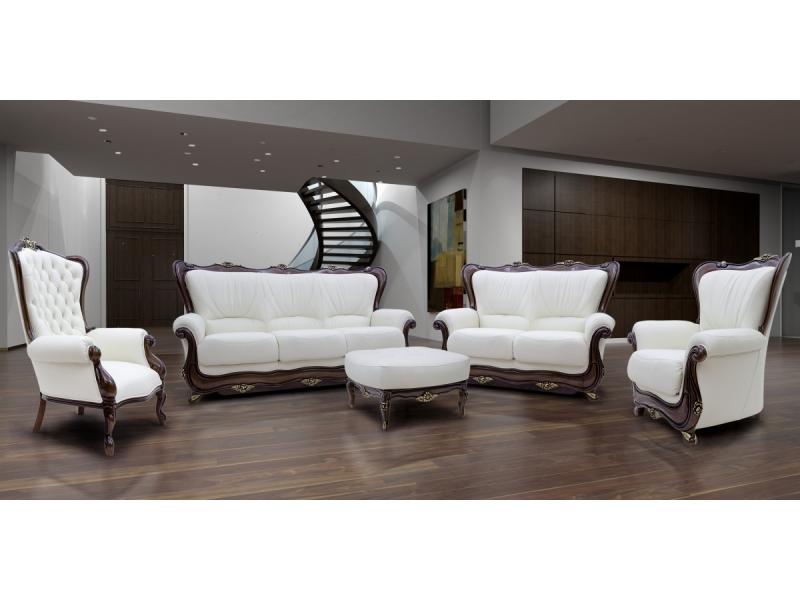 диван роза трехместный кожа в Нижневартовске