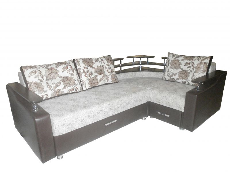 угловой диван радуга с полкой в Нижневартовске