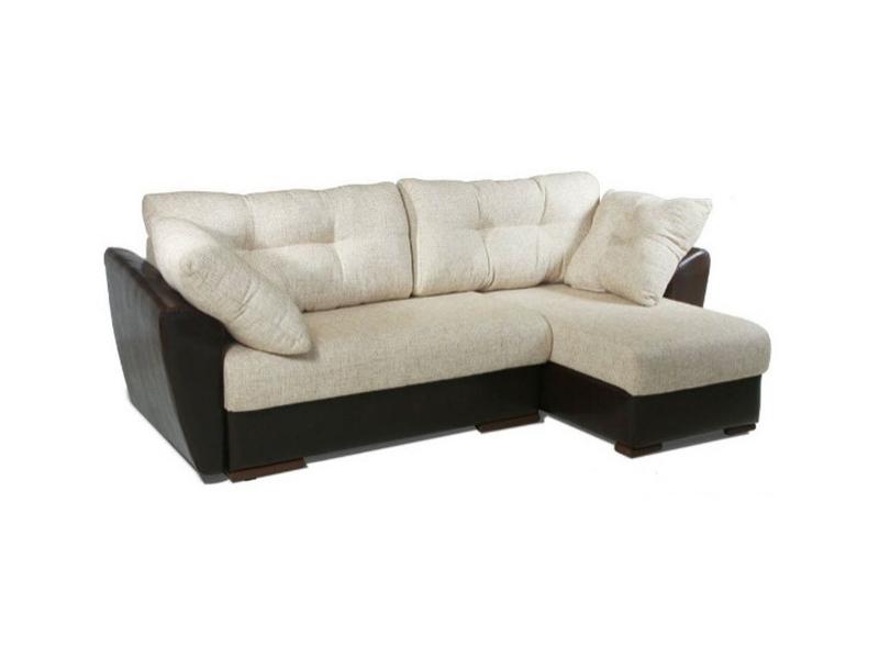 черно-белый диван с оттоманкой амстердам в Нижневартовске