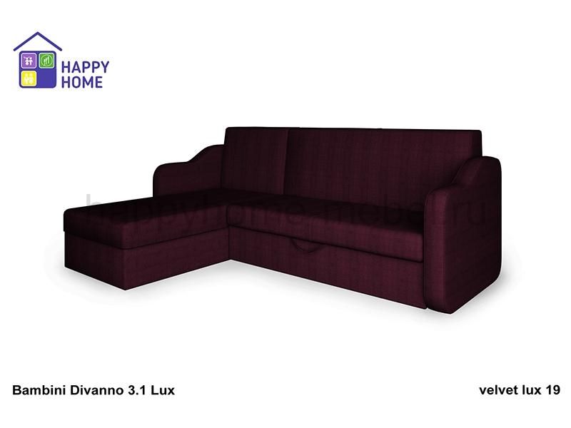 темный угловой диван-кровать bambini divanno 3.1 в Нижневартовске