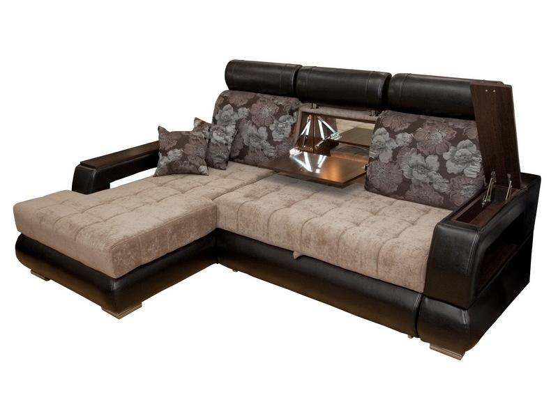 диван угловой неаполь с подголовниками и баром в Нижневартовске