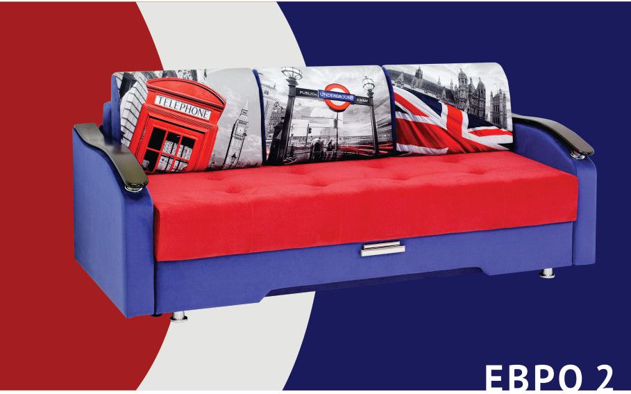 диван прямой евро 2 в Нижневартовске