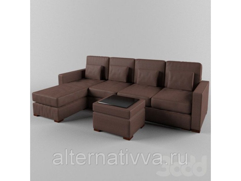 коричневый современный строгий диван aldes 23 в Нижневартовске