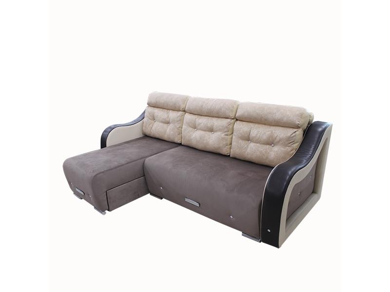 евро угловой диван хрусталик с оттоманкой в Нижневартовске