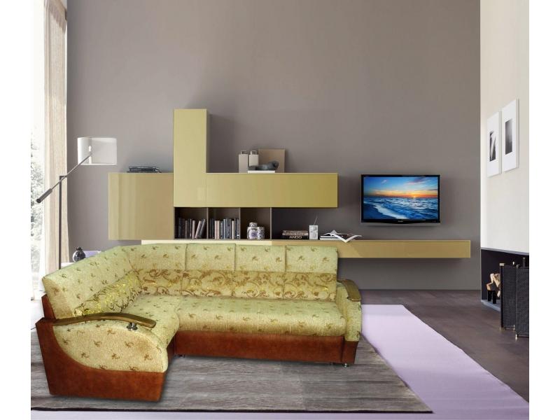 угловой диван с деревянными подлокотниками корона 5 в Нижневартовске