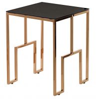 стол журнальный sky gold чёрный, золотой в Нижневартовске