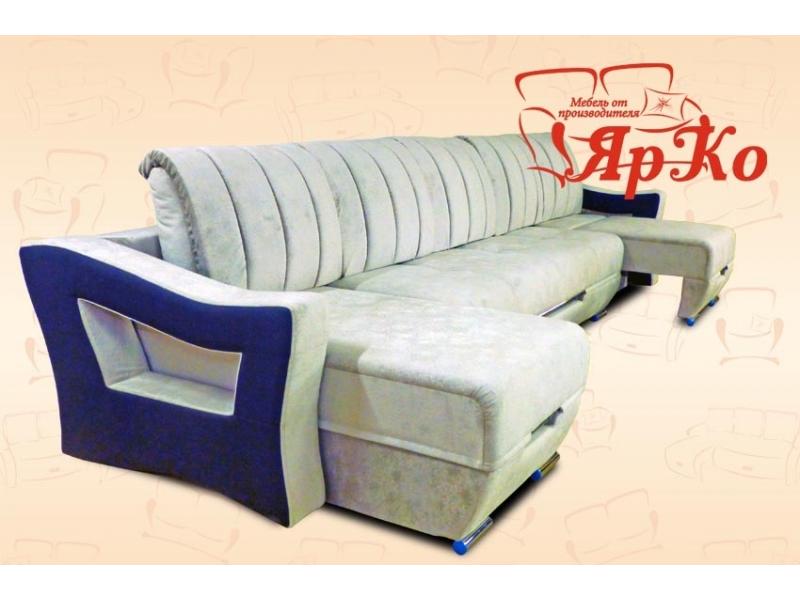 большой угловой диван корвет трио в Нижневартовске