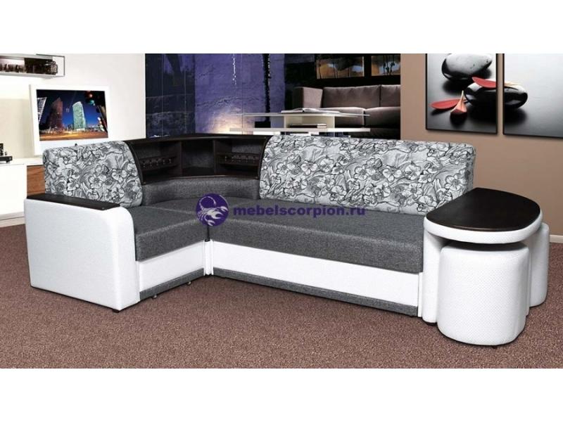 угловой диван с баром и столом бостон 3 в Нижневартовске