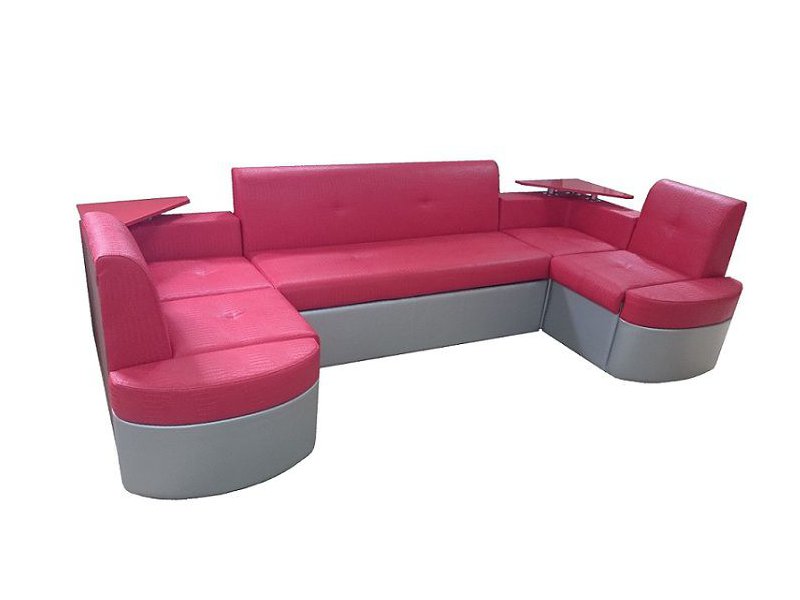 п-образный диван венеция со спальным местом и полочками в Нижневартовске