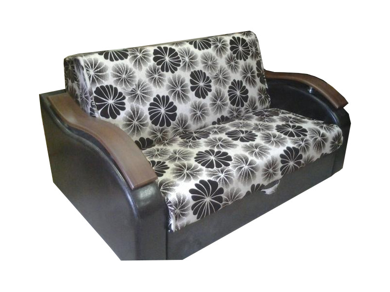 диван аккордеон с деревянными подлокотниками в Нижневартовске