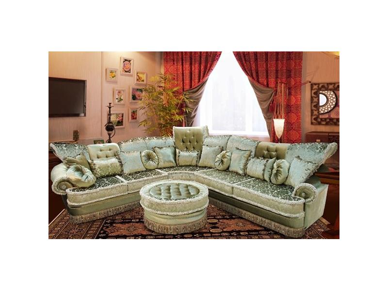 диван-кровать угловой мадонна 2 с пуфом в Нижневартовске