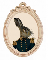 репродукция гравюры мистер заяц в раме бернадетт в Нижневартовске