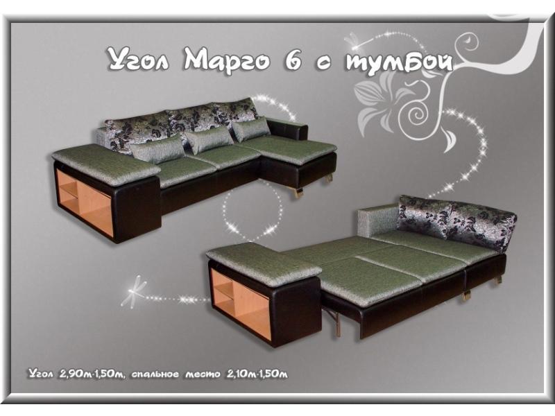 угловой диван марго 6 с тумбой в Нижневартовске
