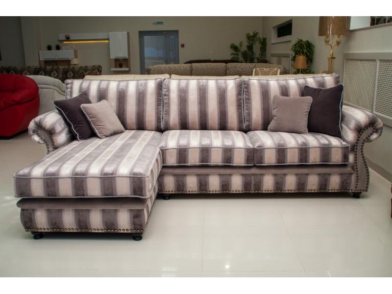 полосатый диван с оттоманкой луиза 1 в Нижневартовске