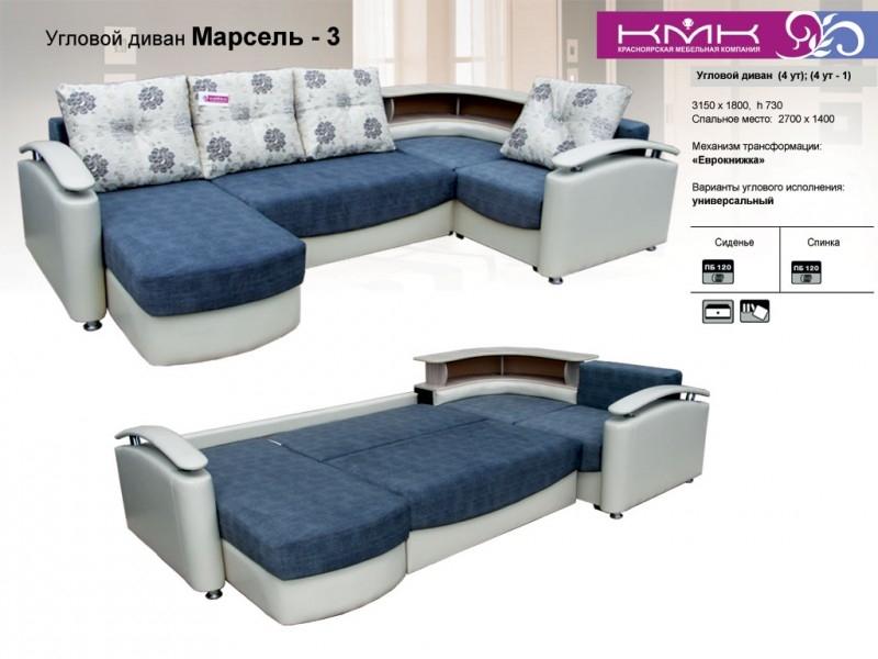 угловой диван марсель 3 в Нижневартовске