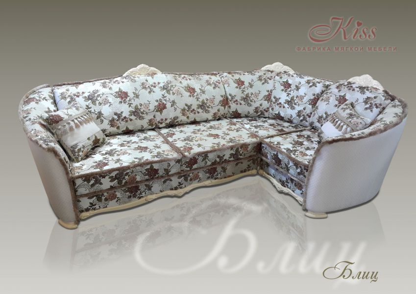 светлый угловой диван блиц в Нижневартовске