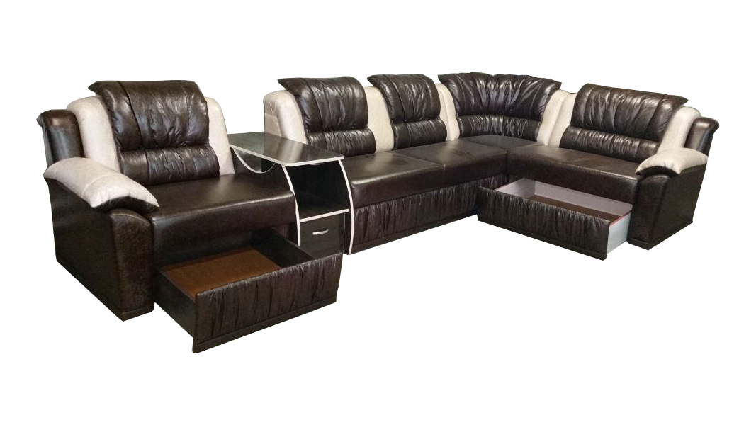 угловой домашний диван диана+модуль+тумба в Нижневартовске