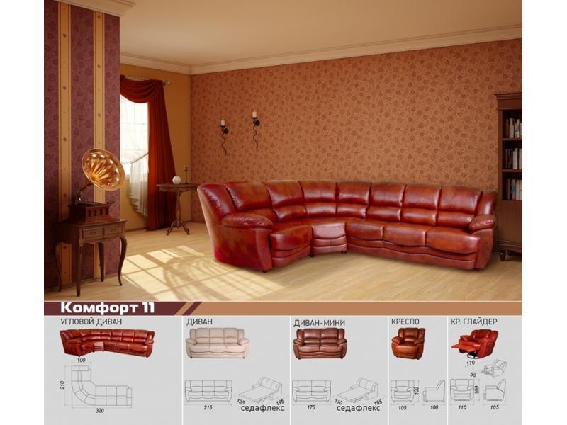 диван угловой комфорт 11 седафлекс в Нижневартовске