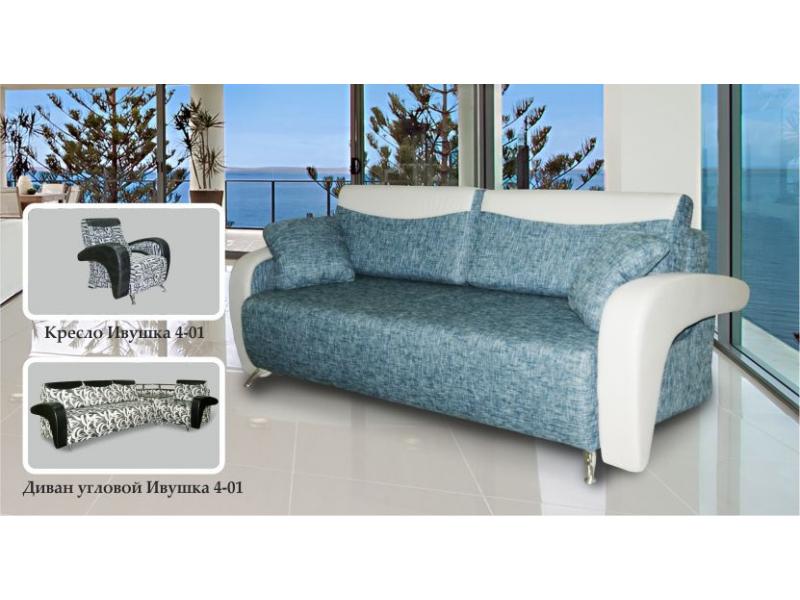 диван прямой ивушка 4-01 тик-так в Нижневартовске