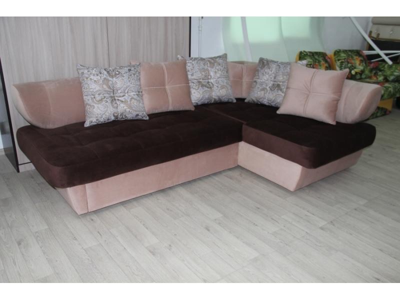 угловой диван с подушками силуэт 2 в Нижневартовске