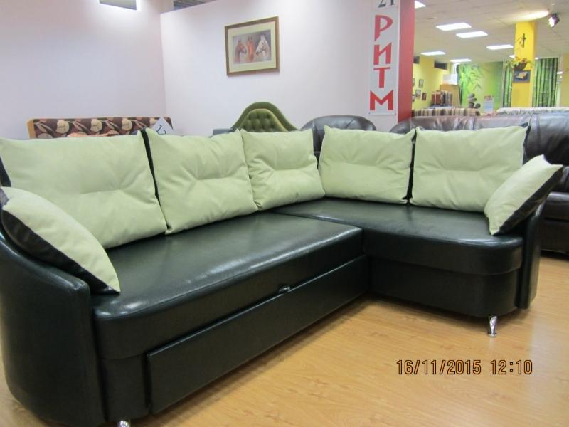 черный угловой диван в Нижневартовске