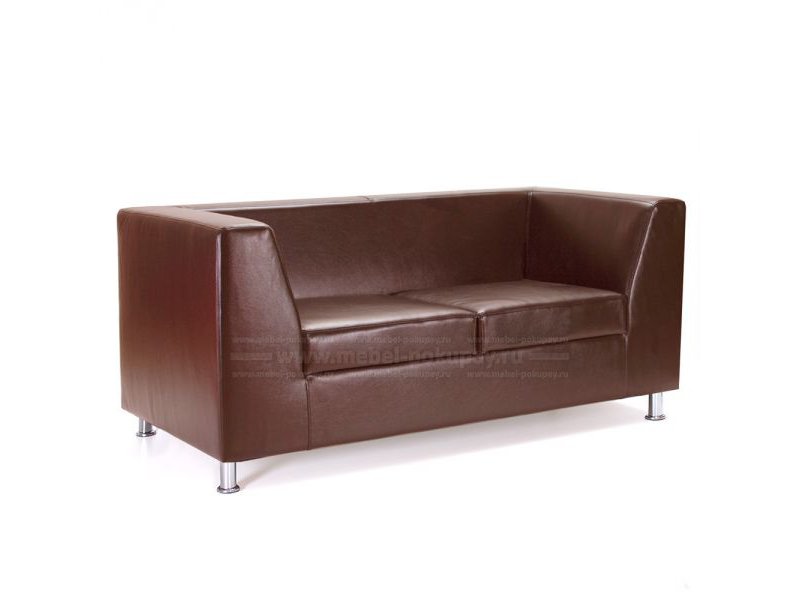 диван дублин korfu brown на хромированных ножках в Нижневартовске