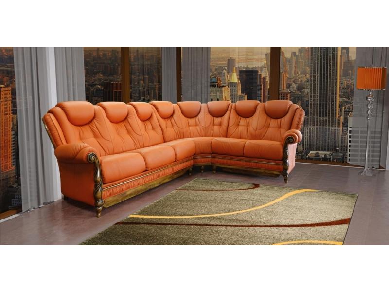 диван эмма угловой кожа в Нижневартовске