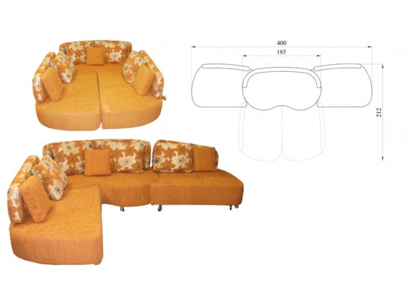 диван угловой соло-6 раздвижной в Нижневартовске