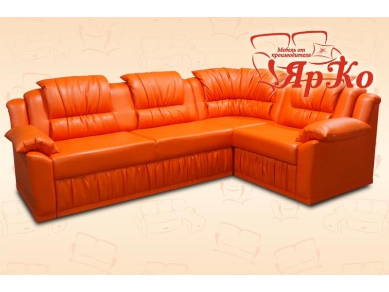 угловой оранжевый диван диана в Нижневартовске