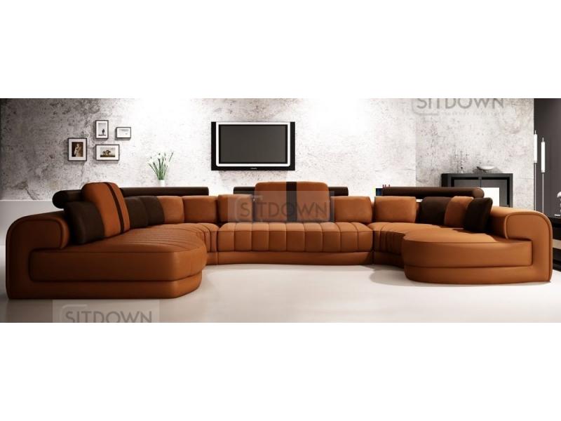 кожаный п-образный диван эльвинг в Нижневартовске