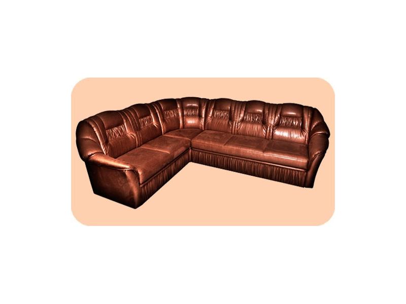 угловой диван в коричневой коже рафаэль в Нижневартовске