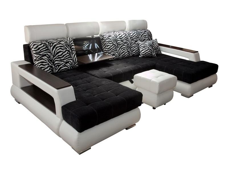 диван п-образный неаполь с подголовниками и баром в Нижневартовске