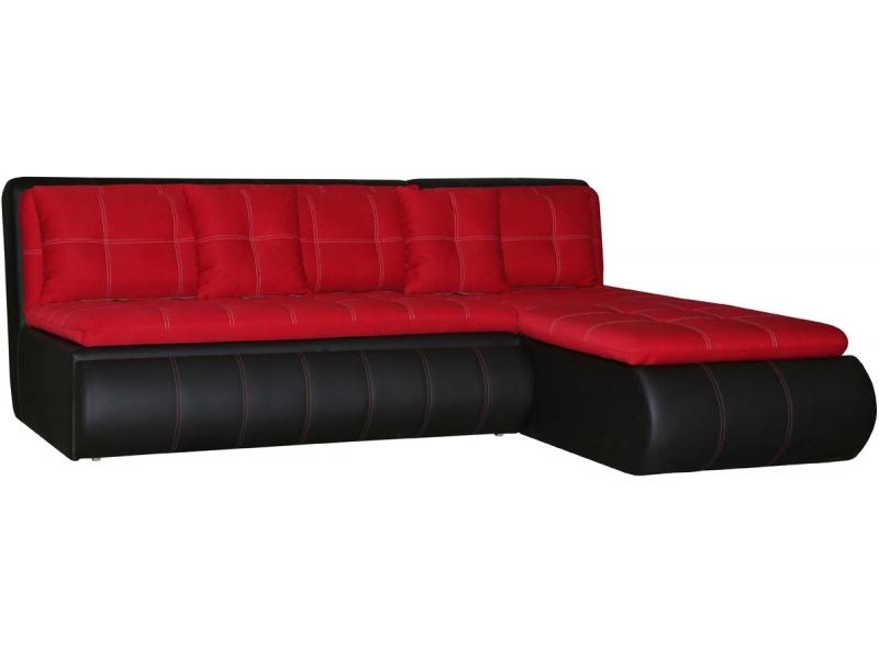 черно-красный диван фостер угловой в Нижневартовске