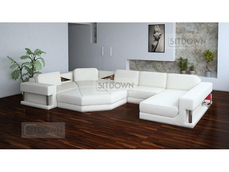 белый п-образный диван мурэн в Нижневартовске