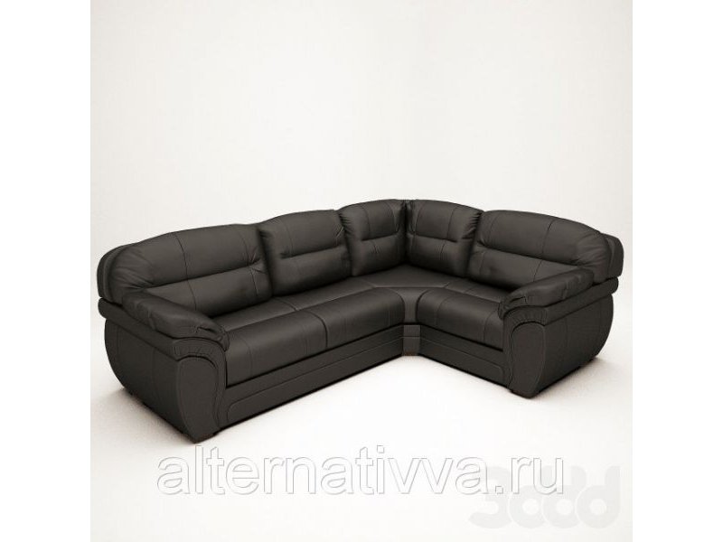 черный угловой диван для гостиной aldes 20 в Нижневартовске