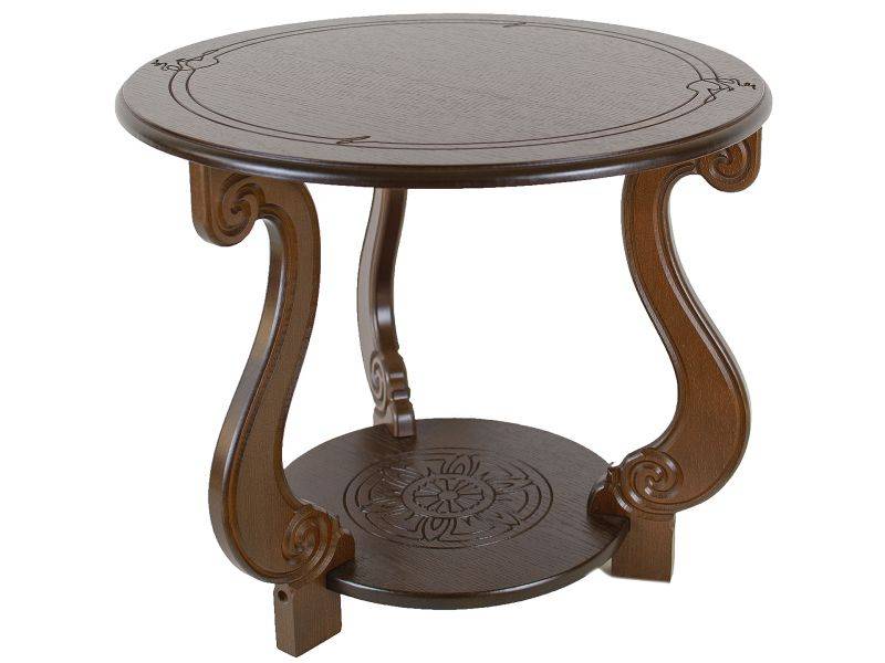 стол журнальный грация (м) темно-коричневый в Нижневартовске