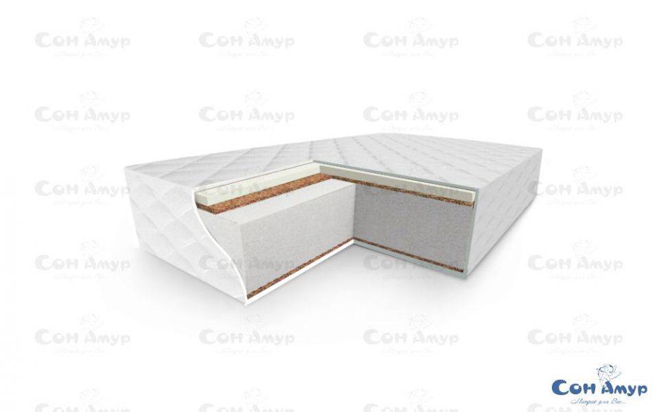 беспружинный матрас эконом 1 + кокос в Нижневартовске