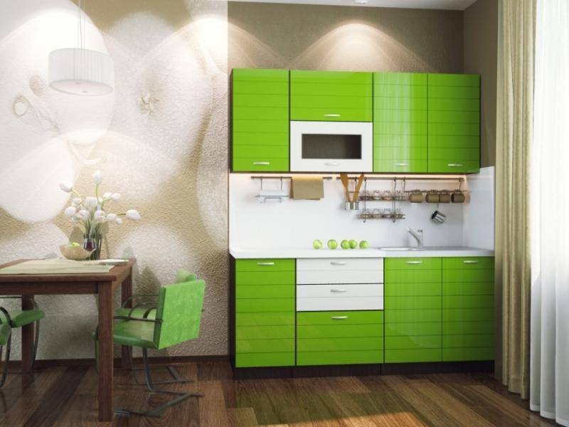 зеленая небольшая кухня лада в Нижневартовске