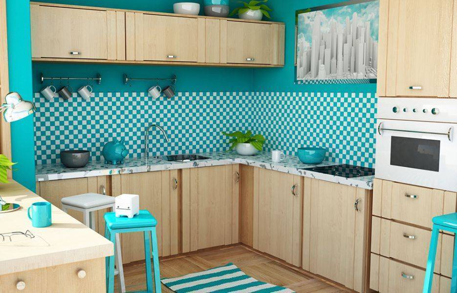 бежевая кухня №39 в Нижневартовске