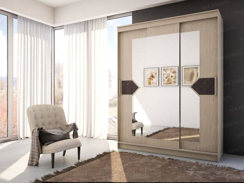 шкаф купе николь 3 шимо светлый в Нижневартовске