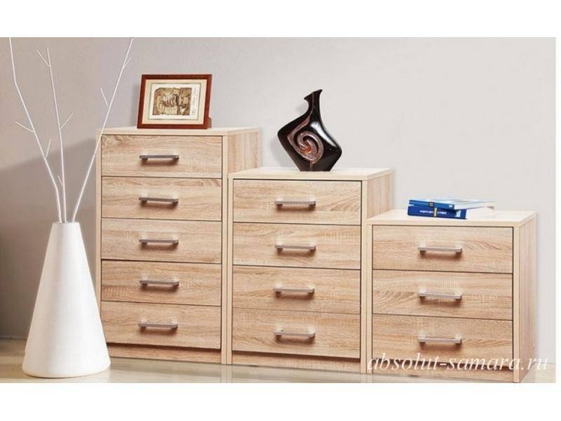 комод разноуровневый светлый в Нижневартовске